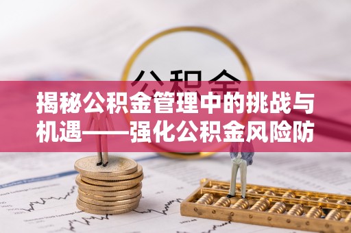 文昌揭秘公积金管理中的挑战与机遇——强化公积金风险防控的多维策略