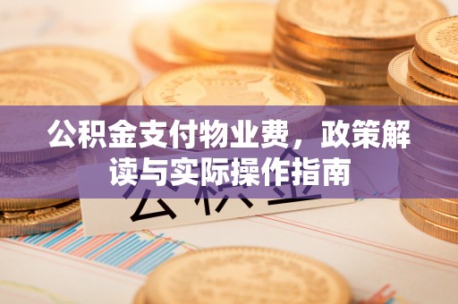 文昌公积金支付物业费，政策解读与实际操作指南