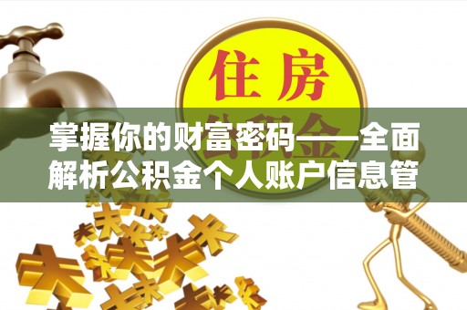 文昌掌握你的财富密码——全面解析公积金个人账户信息管理与优化