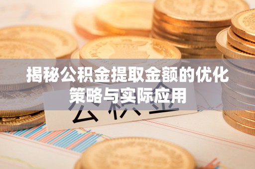 文昌揭秘公积金提取金额的优化策略与实际应用