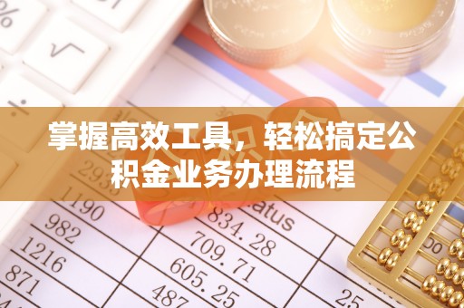 文昌掌握高效工具，轻松搞定公积金业务办理流程